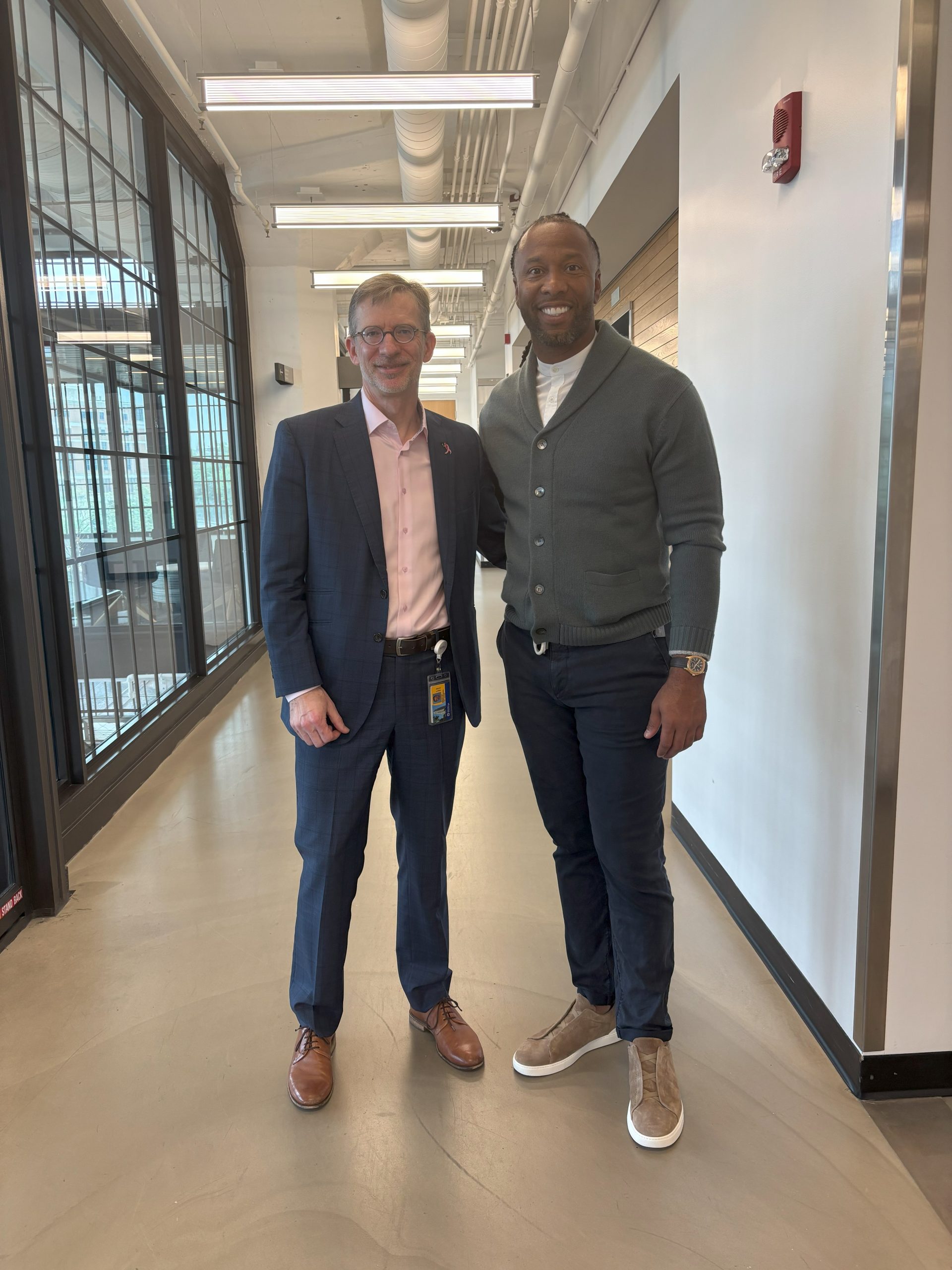 NFL legend Larry Fitzgerald toured the Lee-Oesterreich lab! - Lee ...