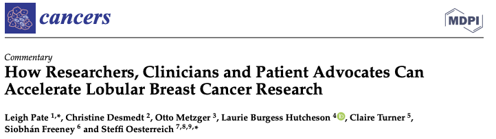 Important ILC Research: “How Researchers, Clinicians and Patient Advocates Can Accelerate Lobular Breast Cancer Research”